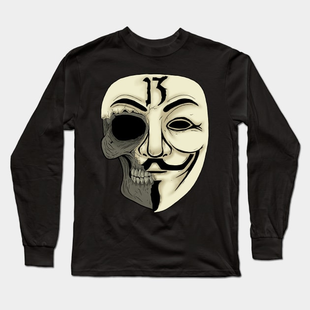 Anonymous Long Sleeve T-Shirt by zombirriondo